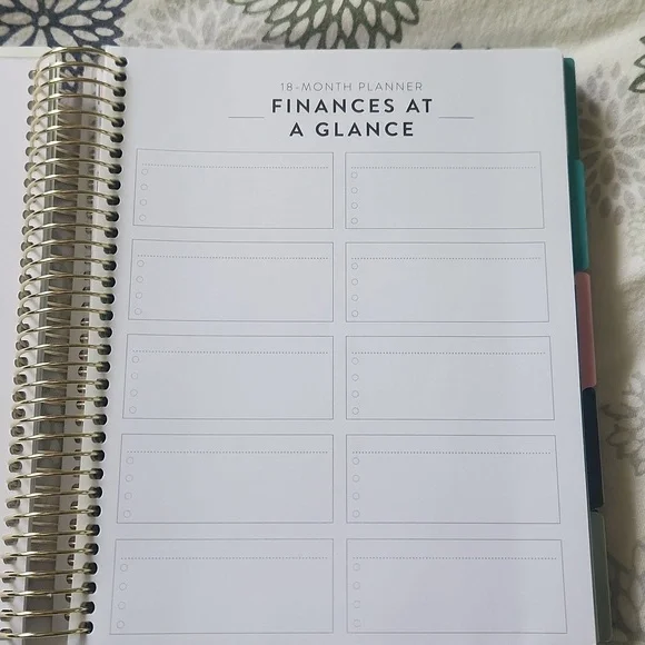 Recollections Budget Spiral Planner Undated New Unused - Picture 6 of 13